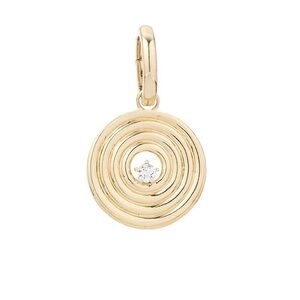 Adina Reyter Groovy Large Diamond Disc Hinged Charm